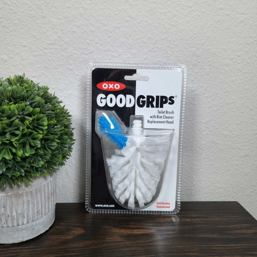 OXO Good Grips Toilet Brush‎ Replacement Head with Rim Cleaner 12256800